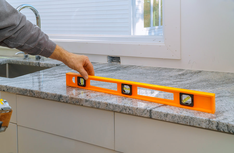 leveling the counter tops